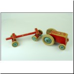 Unknown Wooden Tractor and Log Trailer